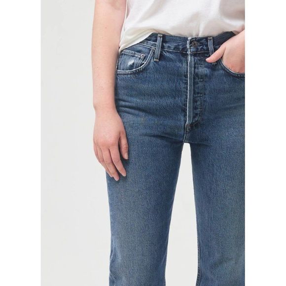NEW Agolde 90'S Pinch Waist High Rise Straight in Portrait Size 26 - Picture 3 of 10